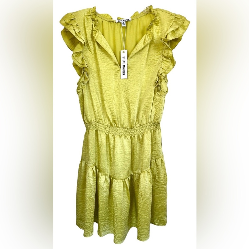 Steve Madden Women’s Prairie Dreams Ruffle Mini Dress- Size XL